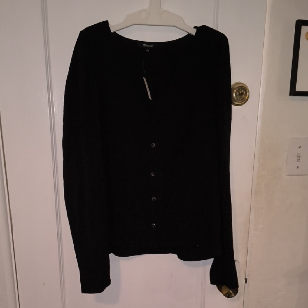 NWT Madewell | Sleek Black Button Down Shirt